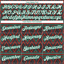 Laden Sie das Bild in den Galerie-Viewer, Custom Stitched Black White Kelly Green-Red 3D Pattern Design Geometric Shape Sports Pullover Sweatshirt Hoodie