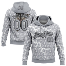 Загрузить изображение в средство просмотра галереи, Custom Stitched Gray White-Black 3D Pattern Design Lightning Sports Pullover Sweatshirt Hoodie