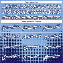 Load image into Gallery viewer, Custom Stitched Light Blue White Navy-Black 3D Pattern Design Modern Polka Dot Sports Pullover Sweatshirt Hoodie