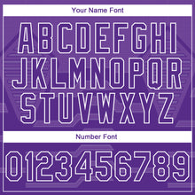 Загрузить изображение в средство просмотра галереи, Custom Stitched Purple White 3D Pattern Design Geometric Shape Sports Pullover Sweatshirt Hoodie