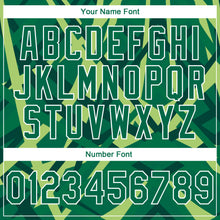 Laden Sie das Bild in den Galerie-Viewer, Custom Stitched Green Kelly Green-White 3D Pattern Design Geometric Shape Sports Pullover Sweatshirt Hoodie