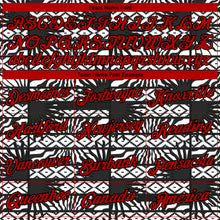 Загрузить изображение в средство просмотра галереи, Custom Stitched Black Red-White 3D Pattern Design Geometric Shape Sports Pullover Sweatshirt Hoodie