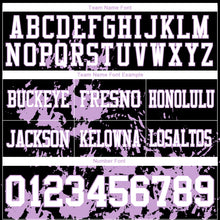 Load image into Gallery viewer, Custom Black White-Light Purple 3D Pattern Splash Authentic Football Jersey