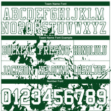 Загрузить изображение в средство просмотра галереи, Custom White Green 3D Pattern Splash Authentic Football Jersey