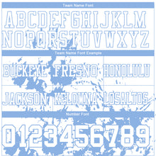 Загрузить изображение в средство просмотра галереи, Custom White Light Blue 3D Pattern Splash Authentic Football Jersey