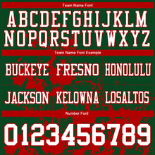 Загрузить изображение в средство просмотра галереи, Custom Green White-Red 3D Pattern Splash Authentic Football Jersey