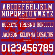 Load image into Gallery viewer, Custom Purple White-Red 3D Pattern Splash Authentic Football Jersey