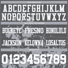 Load image into Gallery viewer, Custom Steel Gray White-Gray 3D Pattern Splash Authentic Football Jersey