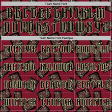 Load image into Gallery viewer, Custom Crimson Gold 3D Skull Poker Playing Card Vintage Sports Pullover Sweatshirt Hoodie