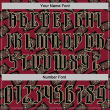 Load image into Gallery viewer, Custom Crimson Gold 3D Skull Poker Playing Card Vintage Sports Pullover Sweatshirt Hoodie