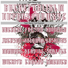 Load image into Gallery viewer, Custom White Black-Crimson 3D Skull Gothic Emperor Royalty Sports Pullover Sweatshirt Hoodie