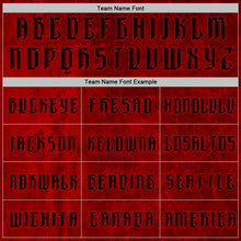 Load image into Gallery viewer, Custom Red Black 3D Skull Gothic Faith Holy Vintage Sports Pullover Sweatshirt Hoodie