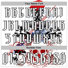 Загрузить изображение в средство просмотра галереи, Custom White Black 3D Skull Roses Gothic Sports Pullover Sweatshirt Hoodie