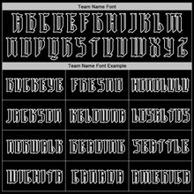 Загрузить изображение в средство просмотра галереи, Custom Black White 3D Skull Gothic Floral Pattern Diamond Grid Sports Pullover Sweatshirt Hoodie