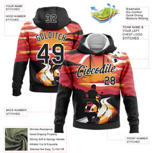 Charger l'image dans la galerie, Custom Stitched Red Black-White 3D Pattern Design Motorcycle Motocross Racing Sports Pullover Sweatshirt Hoodie
