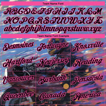 Laden Sie das Bild in den Galerie-Viewer, Custom Stitched Blue Black-Pink 3D Pattern Design Motorcycle Motocross Racing Sports Pullover Sweatshirt Hoodie