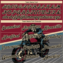 Laden Sie das Bild in den Galerie-Viewer, Custom Stitched Crimson Black-Cream 3D Pattern Design Motorcycle Motocross Racing Sports Pullover Sweatshirt Hoodie