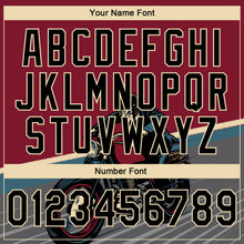 Laden Sie das Bild in den Galerie-Viewer, Custom Stitched Crimson Black-Cream 3D Pattern Design Motorcycle Motocross Racing Sports Pullover Sweatshirt Hoodie