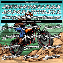 Laden Sie das Bild in den Galerie-Viewer, Custom Stitched Green White-Black 3D Pattern Design Motorcycle Motocross Racing Sports Pullover Sweatshirt Hoodie