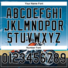 Laden Sie das Bild in den Galerie-Viewer, Custom Stitched Blue Black-White 3D Pattern Design Motorcycle Motocross Racing Sports Pullover Sweatshirt Hoodie