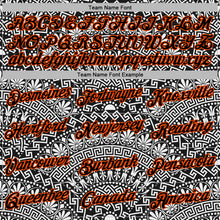 Laden Sie das Bild in den Galerie-Viewer, Custom Stitched White Black-Orange 3D Pattern Design Tribal Ethnic Native American Sports Pullover Sweatshirt Hoodie