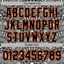 Laden Sie das Bild in den Galerie-Viewer, Custom Stitched White Black-Orange 3D Pattern Design Tribal Ethnic Native American Sports Pullover Sweatshirt Hoodie