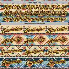 Laden Sie das Bild in den Galerie-Viewer, Custom Stitched Cream Brown-Yellow 3D Pattern Design Tribal Ethnic Native American Sports Pullover Sweatshirt Hoodie