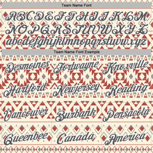 Laden Sie das Bild in den Galerie-Viewer, Custom Stitched Cream Steel Gray-White 3D Pattern Design Tribal Ethnic Native American Sports Pullover Sweatshirt Hoodie