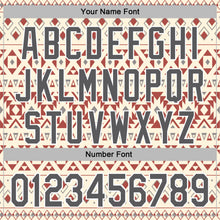 Laden Sie das Bild in den Galerie-Viewer, Custom Stitched Cream Steel Gray-White 3D Pattern Design Tribal Ethnic Native American Sports Pullover Sweatshirt Hoodie