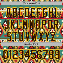 Load image into Gallery viewer, Custom Stitched Black Brown-Yellow 3D Pattern Design Tribal Ethnic Native American Sports Pullover Sweatshirt Hoodie