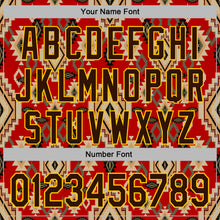 Load image into Gallery viewer, Custom Stitched Red Brown-Yellow 3D Pattern Design Tribal Ethnic Native American Sports Pullover Sweatshirt Hoodie