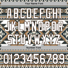 Laden Sie das Bild in den Galerie-Viewer, Custom Stitched White Brown 3D Pattern Design Tribal Ethnic Native American Sports Pullover Sweatshirt Hoodie