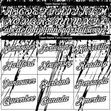 Laden Sie das Bild in den Galerie-Viewer, Custom Stitched White Black 3D Pattern Design Splash Grunge Art Sports Pullover Sweatshirt Hoodie