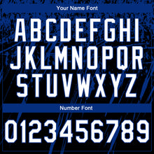 Laden Sie das Bild in den Galerie-Viewer, Custom Stitched Black White-Royal 3D Pattern Design Splash Grunge Art Sports Pullover Sweatshirt Hoodie