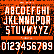 Laden Sie das Bild in den Galerie-Viewer, Custom Stitched Black White-Orange 3D Pattern Design Splash Grunge Art Sports Pullover Sweatshirt Hoodie