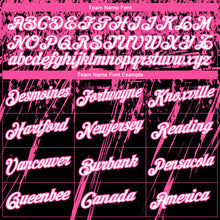 Laden Sie das Bild in den Galerie-Viewer, Custom Stitched Black White-Pink 3D Pattern Design Splash Grunge Art Sports Pullover Sweatshirt Hoodie