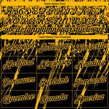 Load image into Gallery viewer, Custom Stitched Black Gold 3D Pattern Design Splash Grunge Art Sports Pullover Sweatshirt Hoodie