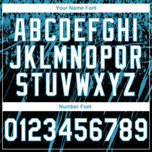 Load image into Gallery viewer, Custom Stitched Black White-Panther Blue 3D Pattern Design Splash Grunge Art Sports Pullover Sweatshirt Hoodie