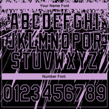 Load image into Gallery viewer, Custom Stitched Black Light Purple 3D Pattern Design Splash Grunge Art Sports Pullover Sweatshirt Hoodie