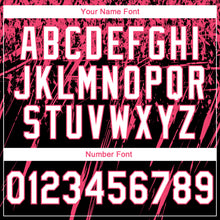 Laden Sie das Bild in den Galerie-Viewer, Custom Stitched Black White-Neon Pink 3D Pattern Design Splash Grunge Art Sports Pullover Sweatshirt Hoodie