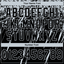 Load image into Gallery viewer, Custom Stitched Black Silver 3D Pattern Design Splash Grunge Art Sports Pullover Sweatshirt Hoodie