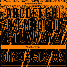 Load image into Gallery viewer, Custom Stitched Black Bay Orange 3D Pattern Design Splash Grunge Art Sports Pullover Sweatshirt Hoodie