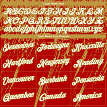 Load image into Gallery viewer, Custom Stitched Red White-Old Gold 3D Pattern Design Splash Grunge Art Sports Pullover Sweatshirt Hoodie