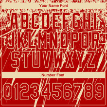 Charger l'image dans la galerie, Custom Stitched Red Cream 3D Pattern Design Splash Grunge Art Sports Pullover Sweatshirt Hoodie