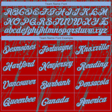 Загрузить изображение в средство просмотра галереи, Custom Stitched Red Light Blue-Steel Gray 3D Pattern Design Splash Grunge Art Sports Pullover Sweatshirt Hoodie