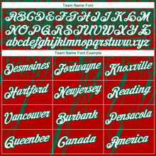 Load image into Gallery viewer, Custom Stitched Red White-Kelly Green 3D Pattern Design Splash Grunge Art Sports Pullover Sweatshirt Hoodie