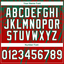 Load image into Gallery viewer, Custom Stitched Red White-Kelly Green 3D Pattern Design Splash Grunge Art Sports Pullover Sweatshirt Hoodie