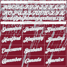 Laden Sie das Bild in den Galerie-Viewer, Custom Stitched Crimson White-Gray 3D Pattern Design Splash Grunge Art Sports Pullover Sweatshirt Hoodie