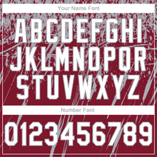 Laden Sie das Bild in den Galerie-Viewer, Custom Stitched Crimson White-Gray 3D Pattern Design Splash Grunge Art Sports Pullover Sweatshirt Hoodie