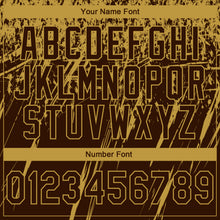 Загрузить изображение в средство просмотра галереи, Custom Stitched Brown Old Gold 3D Pattern Design Splash Grunge Art Sports Pullover Sweatshirt Hoodie